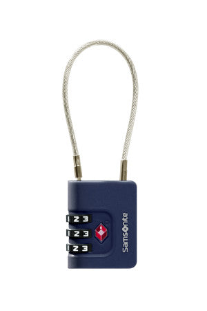 Samsonite TA Revolution TSA-kabellås med 3 siffror (Midnight Blue)