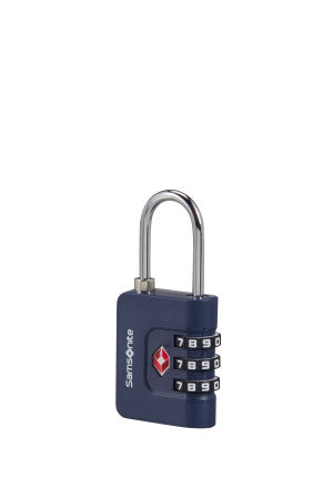 Samsonite TA Revolution TSA-kombinationslås med 3 siffror (Midnight Blue)