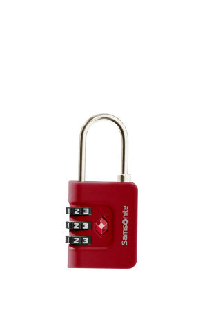 Samsonite TA Revolution TSA-kombinationslås med 3 siffror (Röd)