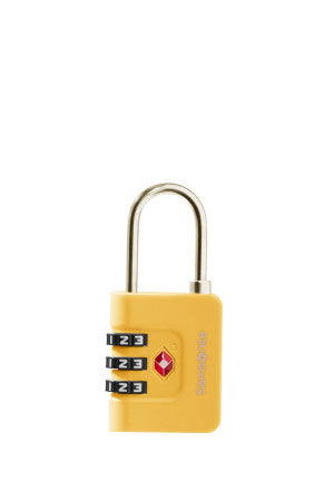 Samsonite TA Revolution TSA-kombinationslås med 3 siffror (Gul)