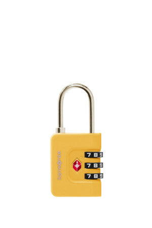 Samsonite TA Revolution TSA-kombinationslås med 3 siffror (Gul)