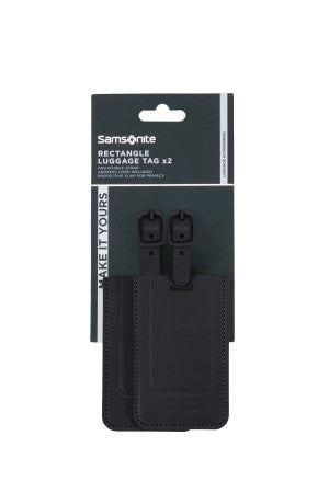 Samsonite TA Revolution Rektangulär bagagetag x2 (Svart)