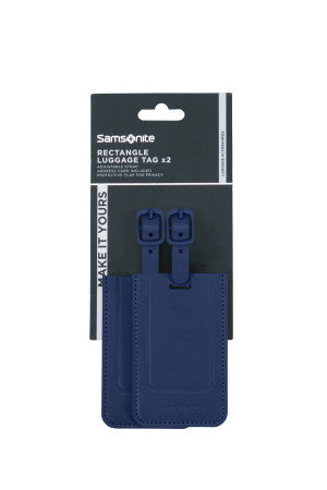 Samsonite TA Revolution Rektangulär bagagetag x2 (Midnight Blue)