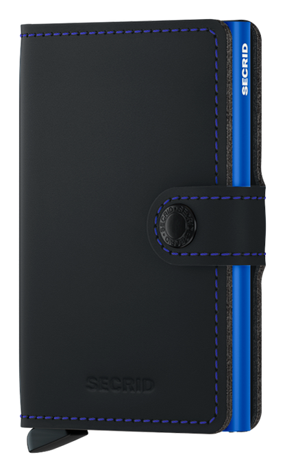 Secrid Miniwallet (Matte Black & Blue)