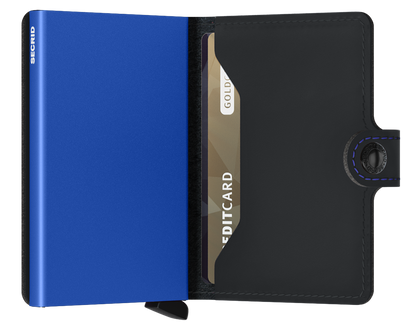 Secrid Miniwallet (Matte Black & Blue)